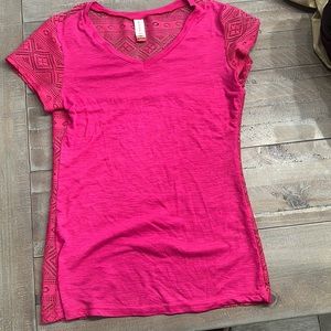 V neck shirt - back is see thru